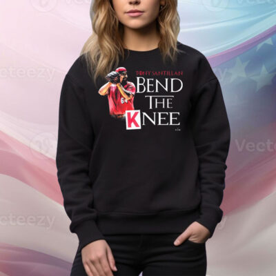 Official Bend the Knee Tony Santillan Cincinnati Reds MLB Graphic Tee Shirt