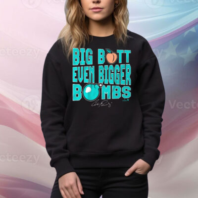 Official Cal Raleigh Big Butt Even Bigger Bombs Seattle Mariners MLB Signature Tee Shirt