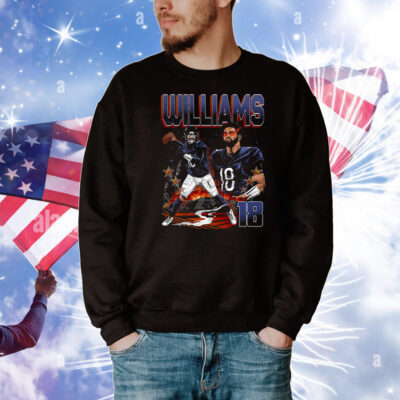 Official Caleb Williams 18 Chicago Bears NFL Football Planet Euphoria Artwork 2025 T-Shirt
