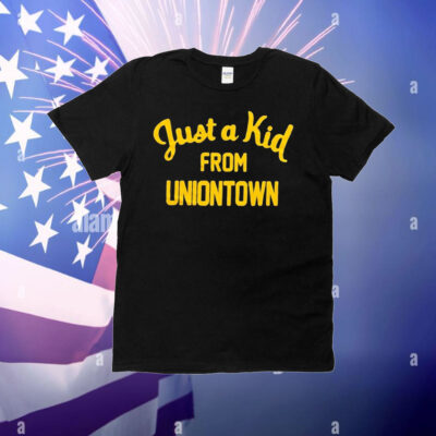 Official Just A Kid From Uniontown West Virginia Mountaineers football T-Shirt