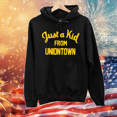 Official Just A Kid From Uniontown West Virginia Mountaineers football T-Shirt