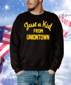 Official Just A Kid From Uniontown West Virginia Mountaineers football T-Shirt