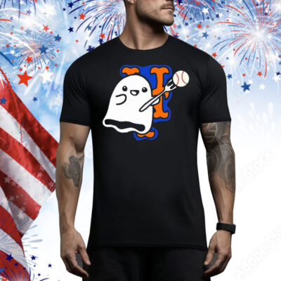 Official Lets Go New York Mets MLB Baby Ghost Halloween 2024 Tee Shirt