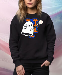 Official Lets Go New York Mets MLB Baby Ghost Halloween 2024 Tee Shirt