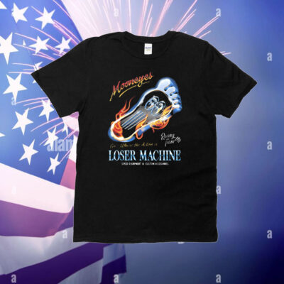 Official Loser Machine X Mooneyes Go Where The Action Is Racing Team Graphic T-Shirt