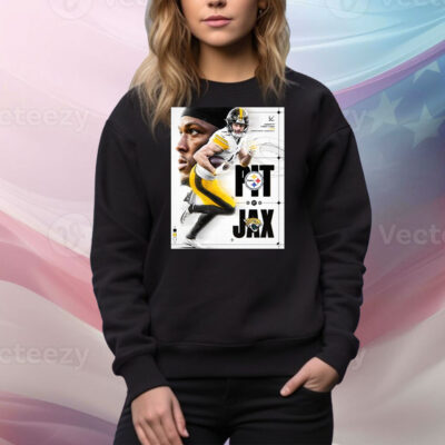 Official Pittsburgh Steelers At Jacksonville Jaguars NFL August 9th 2025 EverBank Stadium in Jacksonville, FL Poster Tee Shirt