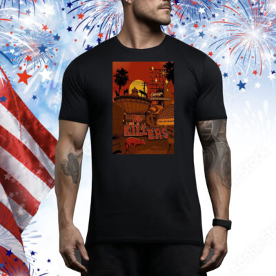 Official Poster The Killers Osheaga Music And Arts Festival in Montreal QC August 1 2025 Tee Shirt