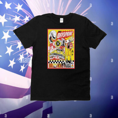 Official Poster The Offspring On August 16 2025 At Credit Union 1 Amphitheatre In Tinley Park IL T-Shirt