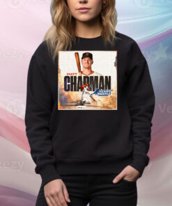 Official San Francisco Giants Matt Chapman 2025 MLB Heart and Hustle Award winner Poster Tee Shirt