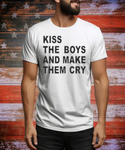 Official Sydney Sweeney Wearing Kiss The Boys And Make Them Cry Tee Shirt