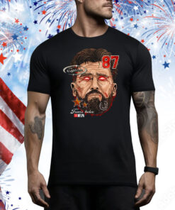 Official Travis Kelce Fat Head Kansas City Chiefs NFL Planet Euphoria Artwork Tee Shirt