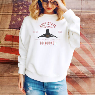 Ohio State Vs Texas Cow Tipping Football Game 2025 Tee Shirt