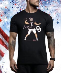 Oklahoma Football Baker Mayfield Superstar Pose Tee Shirt