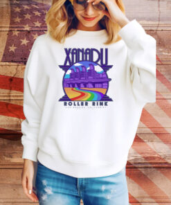 Olivia Newton John Rainbow Xanadu Roller Rink Los Angeles California Tee Shirt