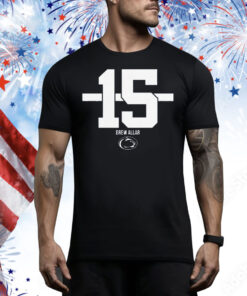 Penn State Football Drew Allar Name Number Stripe Tee Shirt