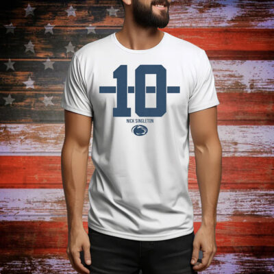 Penn State Football Nicholas Singleton Name Number Stripe Tee Shirt