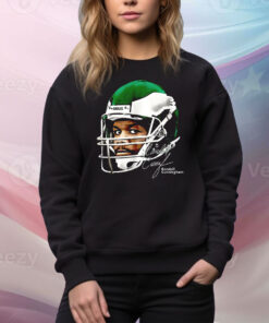 Randall Cunningham Philadelphia Eagles watercolor art big head Tee Shirt