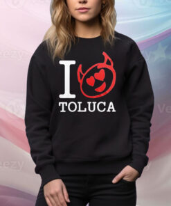 Red Devils I Love Deportivo Toluca F.C. Tee Shirt