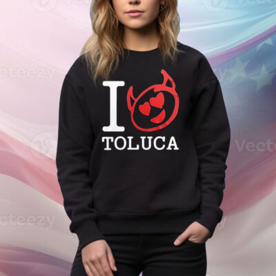 Red Devils I Love Deportivo Toluca F.C. Tee Shirt