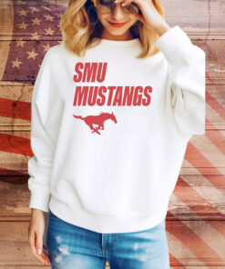 SMU Mustangs Logo & Wordmark Tee Shirt