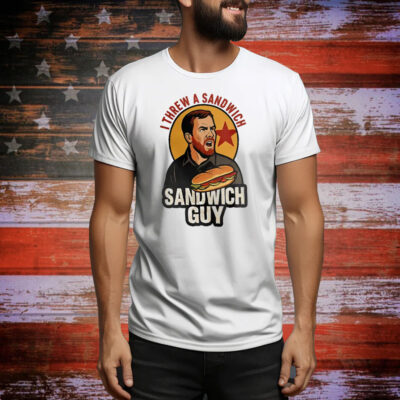 Sandwich Guy I Throw Sandwiches Not People Tee Shirt