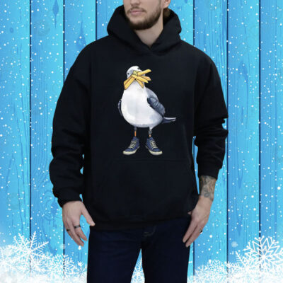 Seagull With Fries And Sneakers Fun Tee Shirt