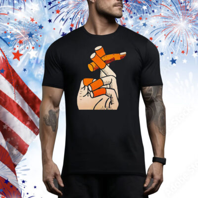 Smoking cigarette fingers Tee Shirt