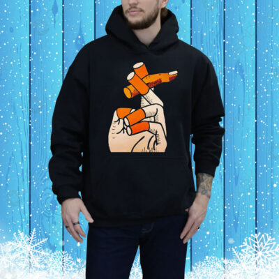Smoking cigarette fingers Tee Shirt