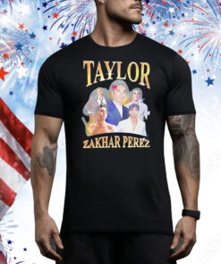 Taylor Zakhar Perez Red White and Royal Blue Tee Shirt