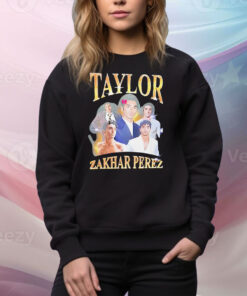 Taylor Zakhar Perez Red White and Royal Blue Tee Shirt