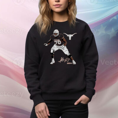 Texas Football Kelvin Banks Superstar Pose Tee Shirt