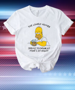 The Lonely Homer Seems To Drink At Moe's At Night T-Shirt