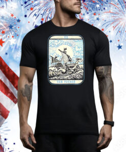 The Voyage The Going Merry ship One Piece Tarot card Tee Shirt