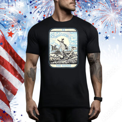The Voyage The Going Merry ship One Piece Tarot card Tee Shirt