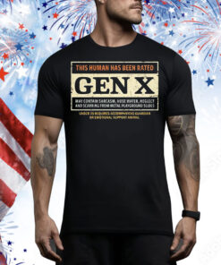 This human has been rated gex X Tee Shirt