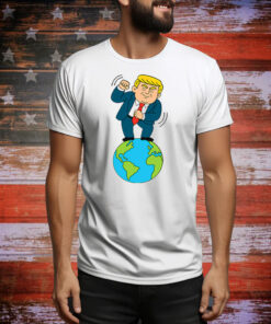Trump Dancing On Top Of The World Tee Shirt