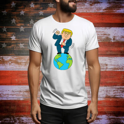Trump Dancing On Top Of The World Tee Shirt