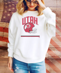 Utah Football Vintage Helmet Tee Shirt