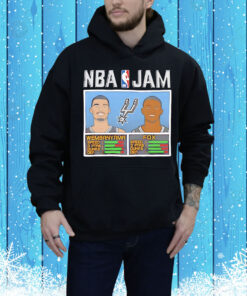 Victor Wembanyama and De’Aaron Fox San Antonio Spurs NBA Jam Tee Shirt