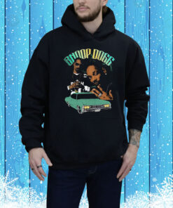 Vintage Snoop Dogg Portrait with Classic Green Lowrider Car Tee Shirt