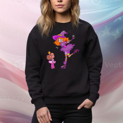Witch and princess Halloween meme Tee Shirt