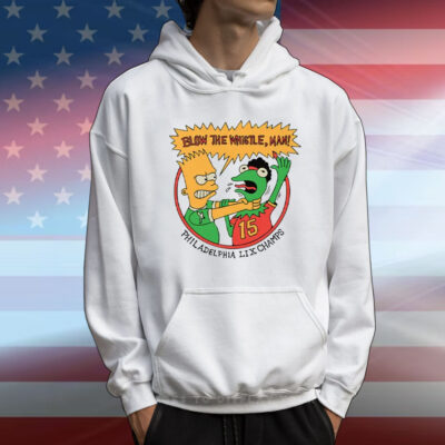 Bart Simpson Blow The Whistle Philadelphia LIX Champs T-Shirt