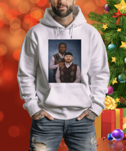 Caleb Rogers wearing Step Brothers Tee Shirt