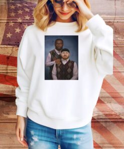 Caleb Rogers wearing Step Brothers Tee Shirt