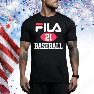 Chicago Cubs Sammy Sosa Fila 21 Baseball Tee Shirt
