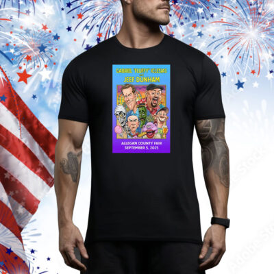 Gabriel Fluffy Iglesias And Jeff Dunham Allegan County Fair Sep 5 2025 Tee Shirt
