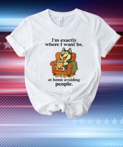 I’m Exactly Where I Want Be At Home Avoiding People T-Shirt