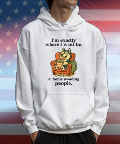 I’m Exactly Where I Want Be At Home Avoiding People T-Shirt