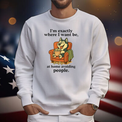 I’m Exactly Where I Want Be At Home Avoiding People T-Shirt