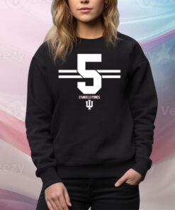 Indiana Football D'Angelo Ponds 5 Stripe Tee Shirt